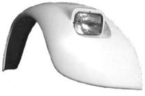 Fiberglass Front Fender, Standard Beetle, Rectangular Headlight Style, Widened 2 1/2", Right, BFWR-22