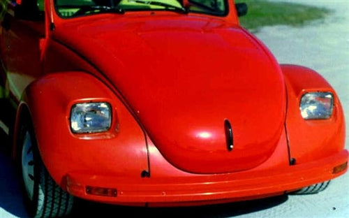 Fiberglass Front Fender, Super Beetle, Rectangular Headlight Style, Widened 2", Left, SFWR-23