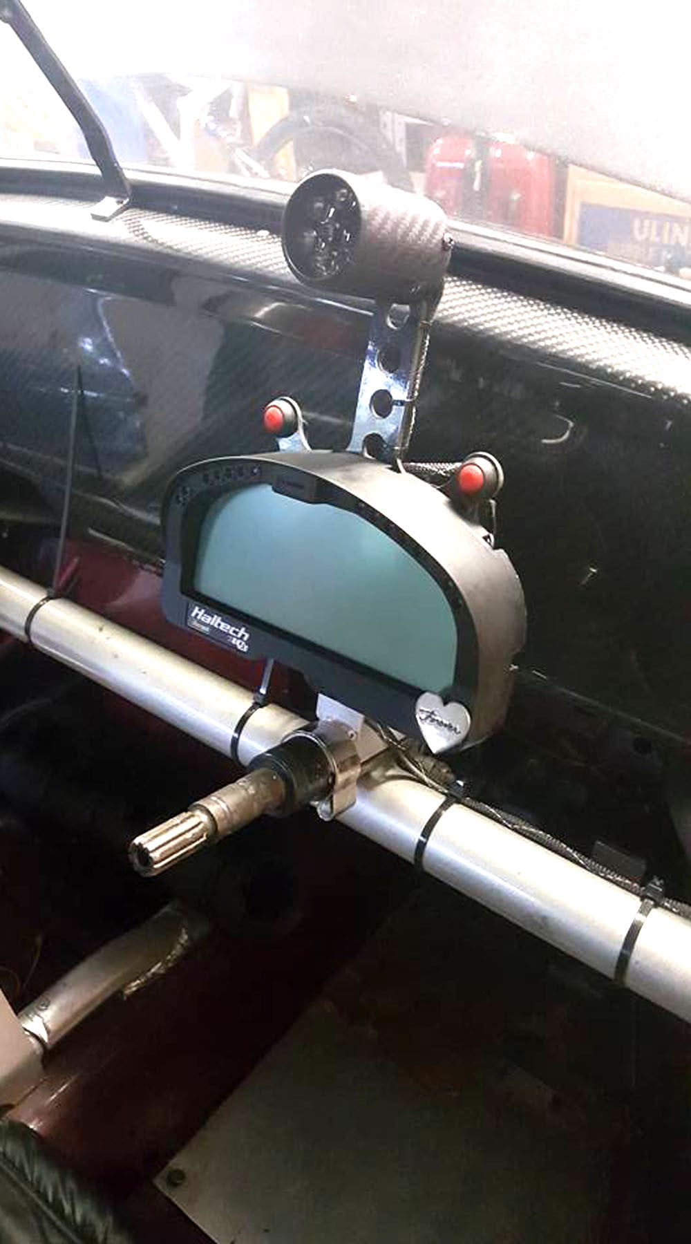 Carbon Fiber Racepak Dash Bracket