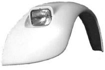 Fiberglass Front Fender, Standard Beetle, Rectangular Headlight Style, Widened 2 1/2", Left, BFWR-23