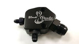 3 port Billet Aluminum High flow oil filter block adapter for Rotary engines 12A, 13B, 20B.