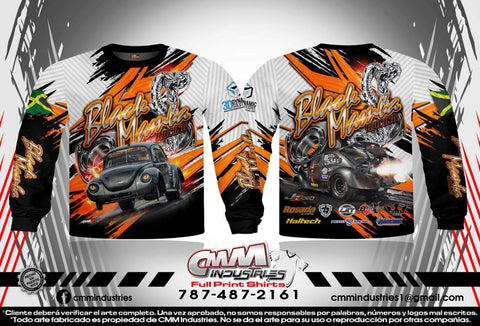 Second Edition Black Mamba Racing Long Sleeve T-Shirts